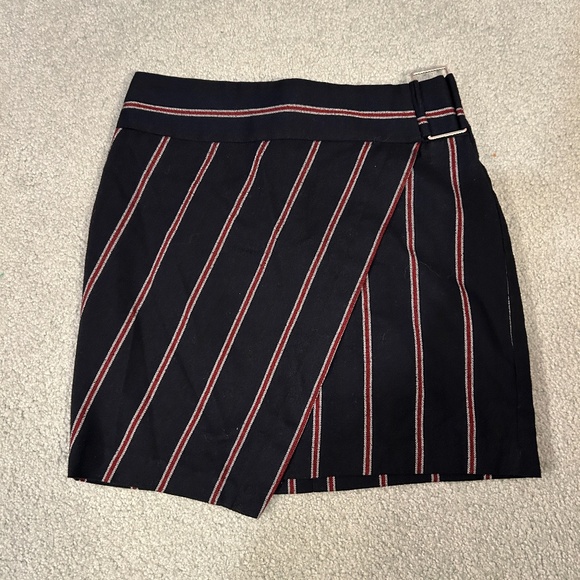 Dynamite Size Small Mini Skirt Navy with Red/White Stripes - Picture 1 of 9
